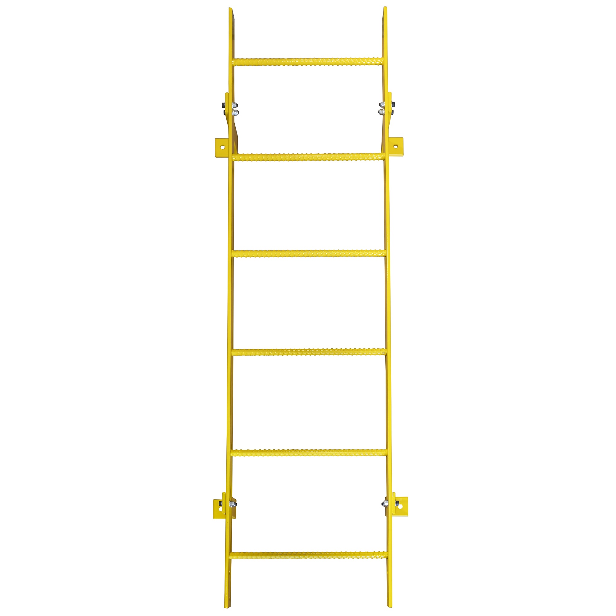 Ballymore, 6 Step Fixed Access Ladder, Height 72 ft, Capacity 350 lb, Material Carbon Steel, Model# WLFS0106-Y